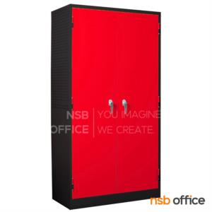 ตู้เก็บเครื่องมือช่าง 2 บานเปิดสูง (ด้านใน 2 ลิ้นชัก) มีรูแขวนอุปกรณ์  MCB72D (สีส้ม-ดำ)