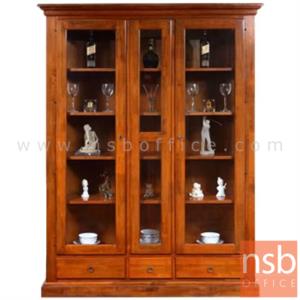 ตู้โชว์บานเปิดกระจกใส  SGA-1013 Hawall-3 (ฮาวาย)