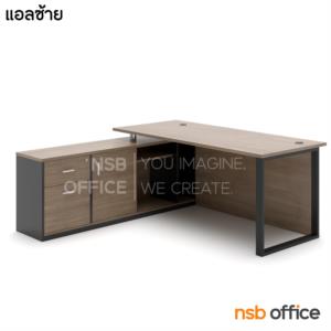 โต๊ะทำงานตัวแอล พร้อมตู้ข้าง -