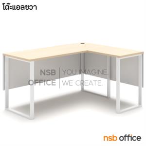 โต๊ะทำงานตัวแอล บังตาไม้ -