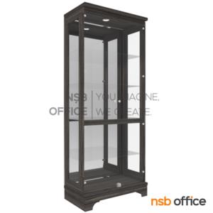 ตู้โชว์กระจกดาวน์ไลท์ 2 บานเปิด  CB-012
