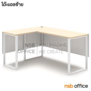 โต๊ะทำงานตัวแอล บังตาไม้ -