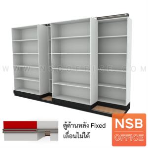 ตู้รางเลื่อนแบบเลื่อนข้าง  3ตู้+2ตู้