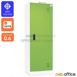 ตู้เสื้อผ้าเหล็ก 1 บานเปิดเดี่ยว (มีกระจกด้านใน)   WD72SR-63