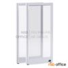 พาร์ทิชั่นแบบกระจกใสเต็มแผ่นสูง 160 cm.  TPG-604