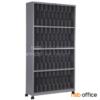 ชั้นวางแฟ้มเหล็กตั้งล้อเลื่อน 4 ชั้น 40 ช่อง  FS40