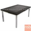 โต๊ะกลางกระจก  โครงเหล็กชุบโครเมี่ยม  SQ-90