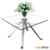 โต๊ะกลางกระจก  โครงเหล็กชุบโครเมี่ยม MUFFIN