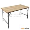 โต๊ะพับหน้าเมลามีน ขาเหล็กพ่นเกล็ดเงิน  NTF-2448