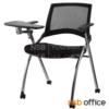 เก้าอี้เลคเชอร์หลังเน็ตล้อเลื่อน ขาเหล็ก M7CL
