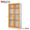 ตู้บานเลื่อนกระจก สูง 91.7W*45.7D*183H cm. รุ่น WSLG72  WSL G72