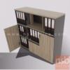 ตู้เอกสาร สูง 120 cm. 4 ช่องโล่ง 1 ลิ้นชัก 2 บานเปิด เมลามีน FM-831