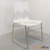 เก้าอี้อเนกประสงค์เฟรมโพลี่ ขาเหล็กเพลาตัน ชุบโครเมี่ยม LI-BM1_โพลี่ล้วน