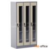 ตู้ล็อกเกอร์กระจก 3 ประตู กุญแจล็อกรหัส LK033.TCL