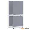 พาร์ทิชั่นแบบทึบเต็มแผ่น สูง 180 cm. มีรางไฟตรงกลางและด้านล่าง TP1F-804