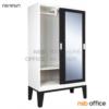 ตู้เสื้อผ้า 2 บานเลื่อนกระจกสูง 200H cm. ขาลอย รุ่น WD-05  WD-05