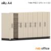 ตู้รางเลื่อนแบบมือผลัก (สูงพิเศษ 6 ช่อง) CPT-14 ลึก 121.5 cm._แฟ้ม A4