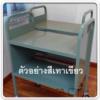 รถเข็นหนังสือห้องสมุดล้อเลื่อนใหญ่ 2 ชั้นตรง  BT-40