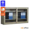 ตู้เหล็กบานเลื่อนกระจกเตี้ย   R-025T_SD25RPB-00