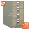 ตู้เก็บแบบฟอร์ม 10 ลิ้นชัก ตั้งโต๊ะ (กระดาษ A4) รุ่น FR-110  FR-110