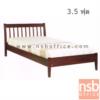 เตียงไม้ยางพาราล้วน 3.5 ฟุต หัวเตียงไม้ระแนง  NPBM 302 DO_ไมอามี่3.5ฟุต_สีโอ๊ค