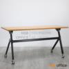 โต๊ะพับล้อเลื่อน ขนาด 150W cm. โครงขาเหล็ก ลูกล้อใหญ่ F012