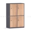 ตู้ล็อคเกอร์ไม้ 4 ประตู 80W cm  DFUR ศิริราช