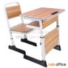 ชุดโต๊ะและเก้าอี้นักเรียน มีที่วางหนังสือ และช่องวางปากกา MY01+MZ01