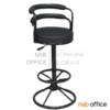 เก้าอี้บาร์ที่นั่งกลม โครงเหล็กพ่นดำ MO-163_ไฮดรอลิค