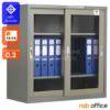 ตู้เหล็กบานเลื่อนกระจกเตี้ย   R-022T_SD23TRPB-00