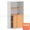 ตู้เอกสาร บนบานเปิดกระจก ล่างบานเลื่อน เมลามีน N 8106_H160