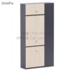 ตู้เอกสารเข้ามุม 6 บานเปิดทึบ เมลามีน 120*40*240 (L)