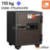 ตู้เซฟนิรภัย ระบบสแกนลายนิ้วมือ Taiyo 110 กก.  1 กุญแจ 1 รหัส  FTS 675 K1FD