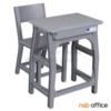 ชุดโต๊ะและเก้าอี้นักเรียน ระดับชั้นมัธยม ขาพลาสติก SIZE S6_สีเทา (ใหม่)