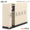ตู้รางเลื่อนแบบมือผลัก (สูงพิเศษ 6 ช่อง) CPT-10_Cust แฟ้ม A4  