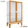 ตู้เสื้อผ้า 2 บานเปิดกระจกสูง 200H cm. ขาลอย รุ่น WD-02  WD-02
