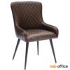เก้าอี้สไตล์โมเดิร์นหุ้มหนังเทียม ขาเหล็ก PN92272PU
