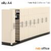 ตู้รางเลื่อนแบบมือผลัก (สูงพิเศษ 6 ช่อง) CPT-16_Cust แฟ้ม A4  