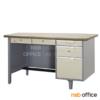 โต๊ะทำงานเหล็กหน้าพีวีซี 5 ลิ้นชัก   DK-2654 1P
