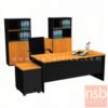 โต๊ะผู้บริหารหน้าโค้ง  สีเชอร์รี่ดำ 5DC1800-02 ไม่มีตู้ลิ้นชัก