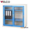 ตู้เอกสารบานเลื่อนกระจกเตี้ย 87.8H cm.  WSL G13_3 ฟุต