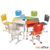 ชุดโต๊ะและเก้าอี้นักเรียนสีสัน หน้าตรง  -