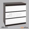 ตู้ลิ้นชักอเนกประสงค์ ขนาด 80W cm.   DW-8002 สีโอ๊ค-ขาว