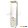 ตู้โชว์กระจกดาวน์ไลท์ ลายหินอ่อนขอบทอง   GCB-003 SM/GL