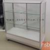 ตู้กระจกโชว์สินค้ามุมมน ล้อเลื่อน สูง 100 ซม.  ตู้มุมมน_100ซม_700*2.5F