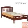 เตียงไม้ยางพาราล้วน หัวเตียงไม้ระแนงตั้งคาดแนวนอน  NPBD 302 DO_DINASTY_3.5ฟุต
