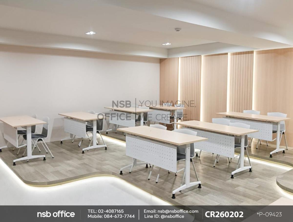 โต๊ะประชุมเสริมการใช้งานด้วยเก้าอี้อเนกประสงค์ 