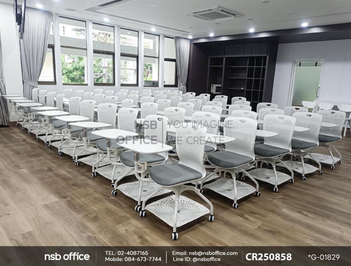 เก้าอี้เลคเชอร์เฟรมโพลี่ล้อเลื่อน