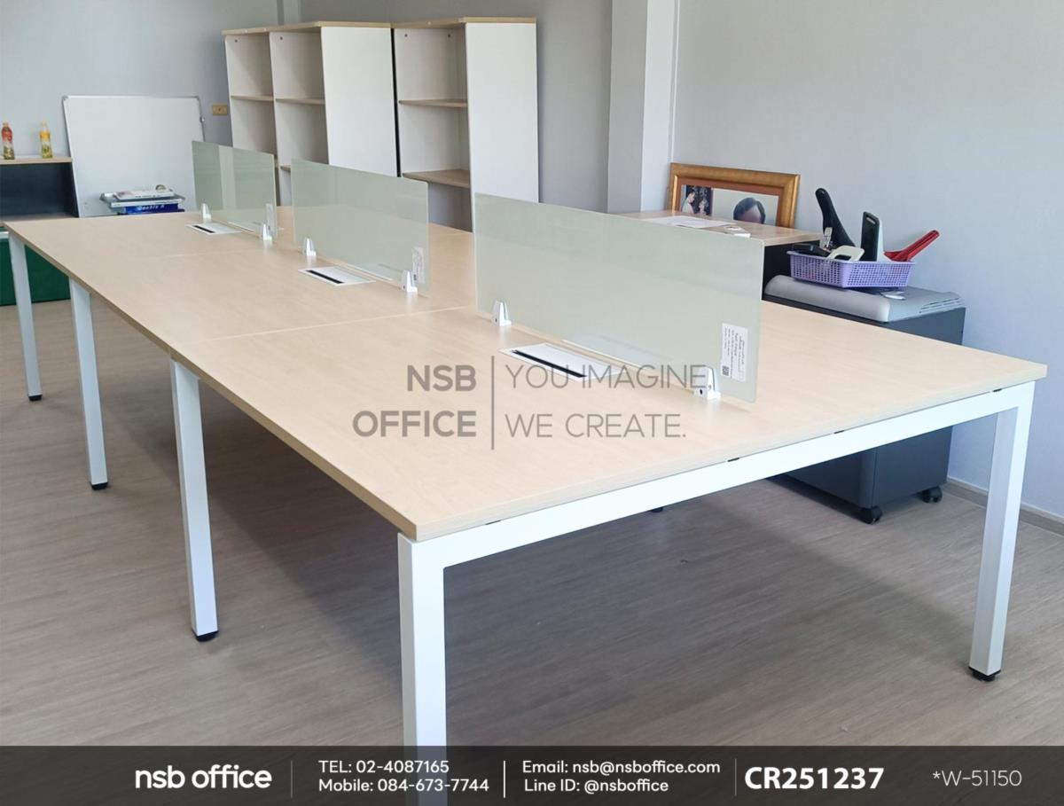 ชุดโต๊ะทำงานกลุ่มเสริมการใช้งานด้วยตู้เอกสาร