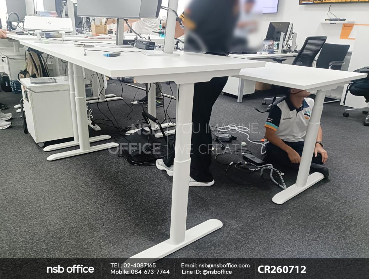 โต๊ะทำงานปรับระดับไฟฟ้า เพื่อสุขภาพ Sit 2 Stand